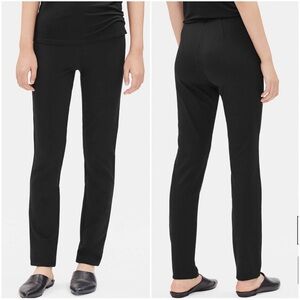Eileen Fisher Black Ponte Pants Straight Leg Small S
